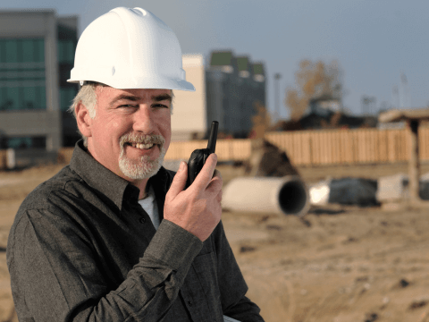 Professional two way radio user