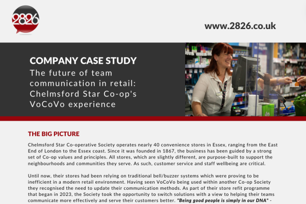 Chelmsford Star Co-op case study VoCoVo headsets